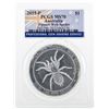 Image 1 : 2015-P $1 Australia Funnel-Web Spider Silver Coin PCGS MS70