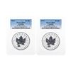 Image 1 : Set of (2) 2015 $5 Canada Maple Leaf Silver Coins PCGS SP69