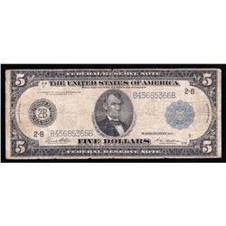 1914 $5 Large Size Federal Reserve Note
