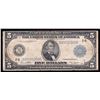 Image 1 : 1914 $5 Large Size Federal Reserve Note