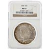 Image 1 : 1924 S $1 Peace Silver Dollar Coin NGC MS67