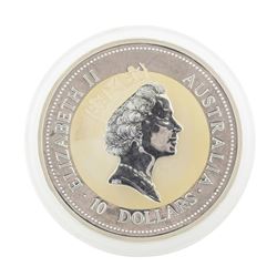 1994 $10 Australian Kookaburra 10 oz. .999 Silver Coin