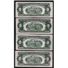 Image 2 : Lot of (4) 1953/A/B/C $2 Legal Tender Notes