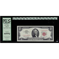 1963 $2 Legal Tender Note STAR PCGS Gem New 66PPQ