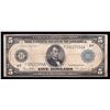 Image 1 : 1914 $5 Large Size Federal Reserve Note