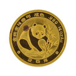 1988  1/4 oz China Panda Gold Coin