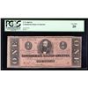 Image 1 : 1864 $1 The Confederate States of America Note PCGS VF20