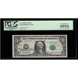 1993 $1 Federal Reserve Note Courtesy Autograph PCGS XF 45PPQ