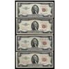 Image 1 : Lot of (4) 1953/A/B/C $2 Legal Tender Notes