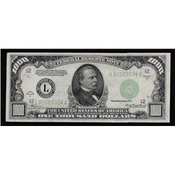 1934A $1,000 Federal Reserve Note San Francisco California