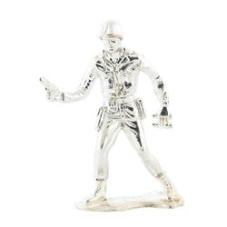 1 oz .999 Fine Silver Sarge Soldier with Bag