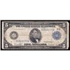 Image 1 : 1914 $5 Large Size Federal Reserve Note