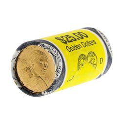 Roll of (25) 2000-D Sacagawea Dollar Coins