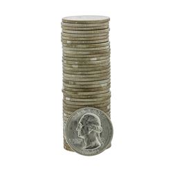 Roll of (40) 1954-S Brilliant Uncirculated Washington Silver Quarters