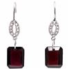 Image 1 : Natural persian Garnet & Diamond 8.37 Carats Earrings