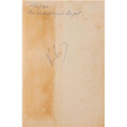 John F. Kennedy Signed Book