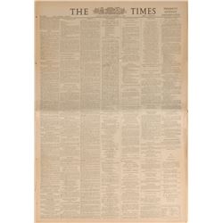 John F. Kennedy November 23, 1963 London Times Newspaper