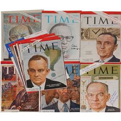 Kennedy Allies Collection of (12) Signed Magazine Covers