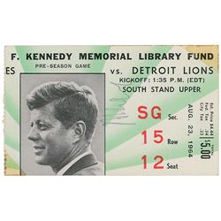 Robert F. Kennedy Signed Ticket