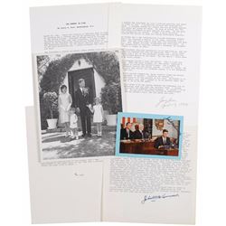John F. Kennedy Related Collection of (5) Signed Items