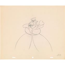 Queen of Hearts production drawing from Alice in Wonderland