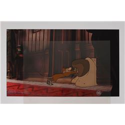 Basil and Toby production cel from The Great Mouse Detective