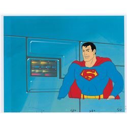 Superman production cel from Super Friends