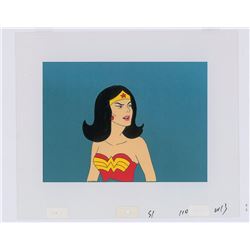 Wonder Woman production cel and drawing from Super Friends