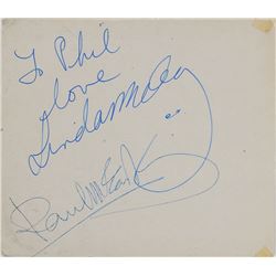 Paul and Linda McCartney Signed Wings Promotional Booklet