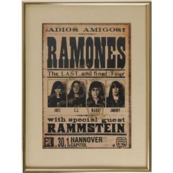 Ramones 1996 Adios Amigos Presentation to Monte Melnick