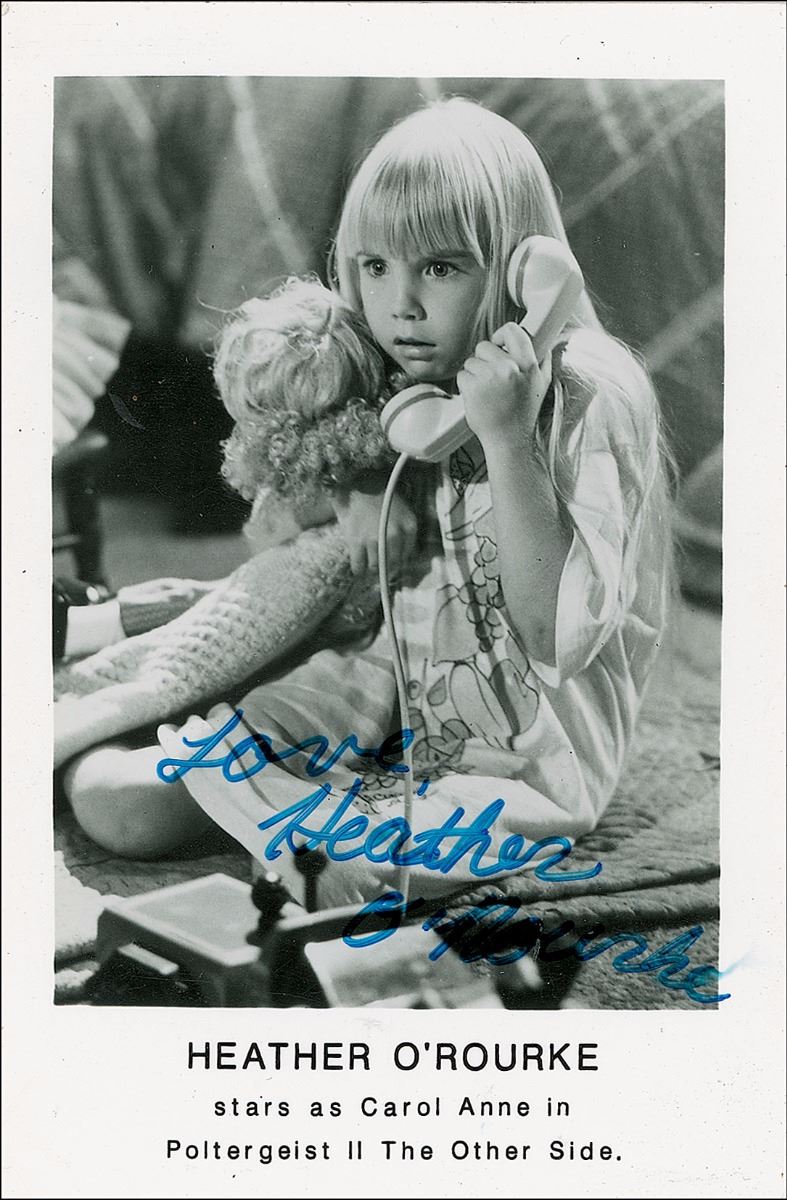 Heather O Ruke Poltergeist: Heather O’Rourke Signed Photograph