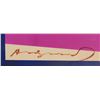 Image 2 : Andy Warhol Signed Poster