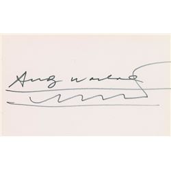 Andy Warhol Signature