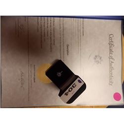RING - .85CT BLUE TOPAZ & TANZANITE IN STERLING SILVER FLOWER DESIGN - INCLUDES CERTIFICATE $375 - W