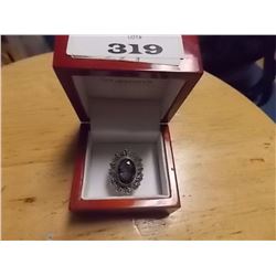 RING - CUSTOM DESIGNED 6 CT MYSTIC TOPAZ IN STERLING SILVER VICTORIAN DESIGN - RETAIL ESTIMATE $300