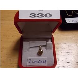 PENDANT/ CHARM - 10K YELLOW GOLD HEART