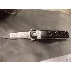 FOLDING KNIFE WITH BELT CLIP - DUCK - DK0010BK 440 STAINLESS STEEL
