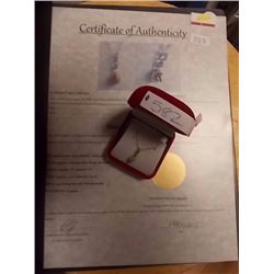 SAPPHIRE PEAR NECKLACE WITH CERTIFICATE WITH CERTIFICATE FOR $250