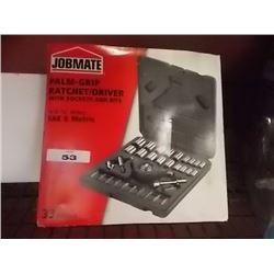 JOBMATE PALM-GRIP RATCHET/DRIVER SET