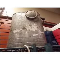 VINTAGE GALVANIZED BACK PACK GARDEN SPRAYER - WITH WAND