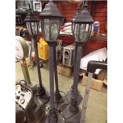 SET OF 5 GARDEN LAMPS