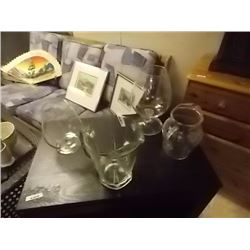 JUGS AND BRANDY GLASSES - 4 PC TTL