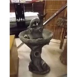 CONCRETE BIRD FOUNTAIN