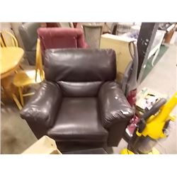 BONDED LEATHER ROCKING /RECLINER CHAIR - DAMAGE ON ONE ARM