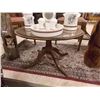 Image 1 : VINTAGE OVAL END TABLE WITH GLASS