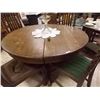 Image 1 : SOLID ROUND QUARTER SAWN OAK TABLE