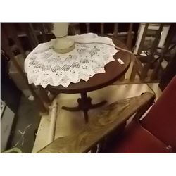 VINTAGE ROUND SIDE TABLE - TILT TOP