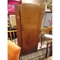 VINTAGE WOOD WARDROBE CABINET - 30" WIDE