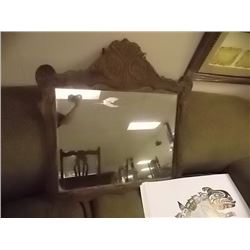VINTAGE OAK FRAMED MIRROR