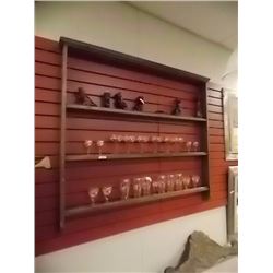 VINTAGE OAK WALL SHELF 4' X 3'
